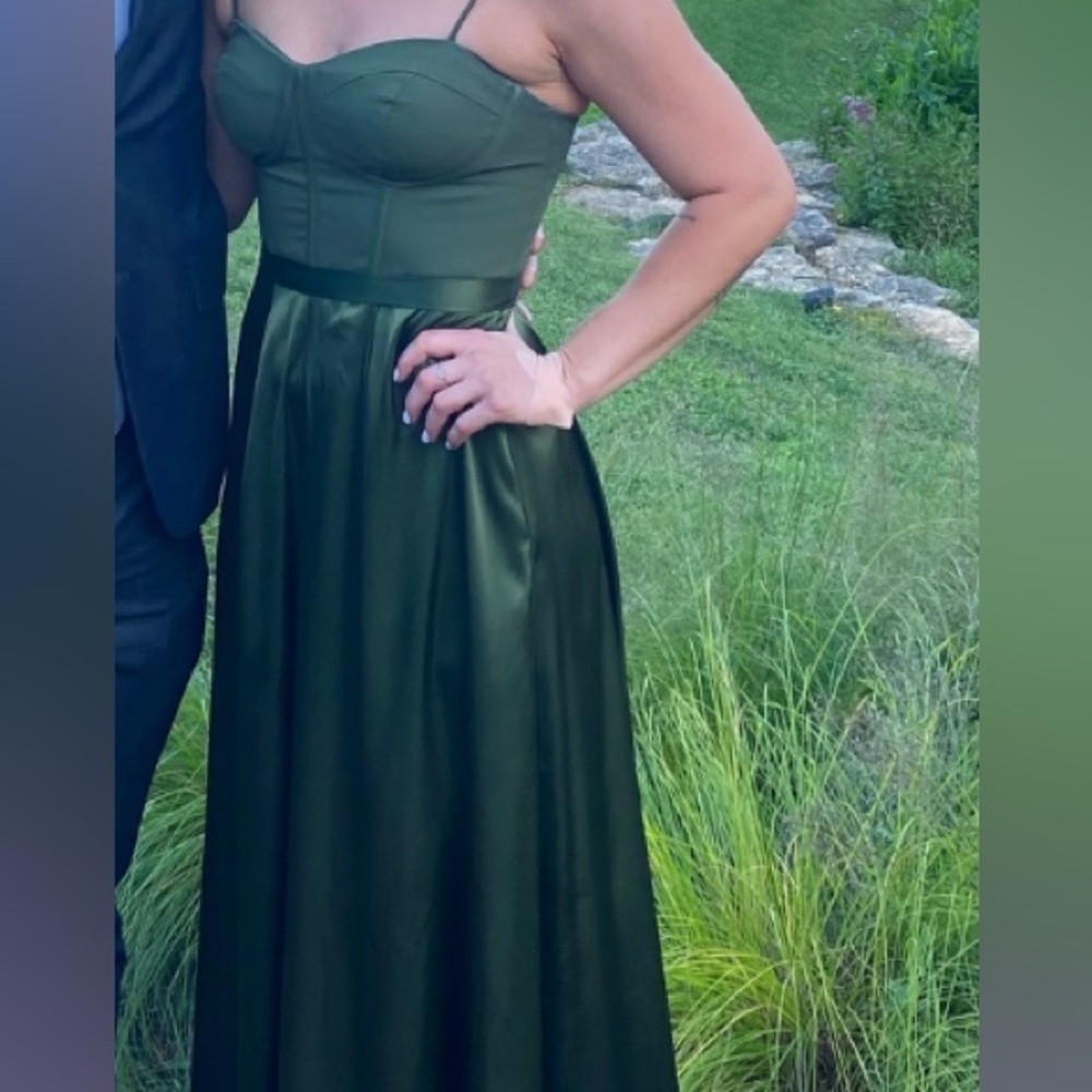 Galina Signature Bridesmaid Dress with Charmeuse Skirt | David's Bridal - Picture 3 of 9